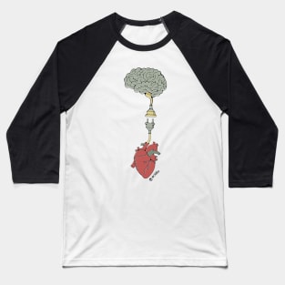 Brain and heart connection Baseball T-Shirt